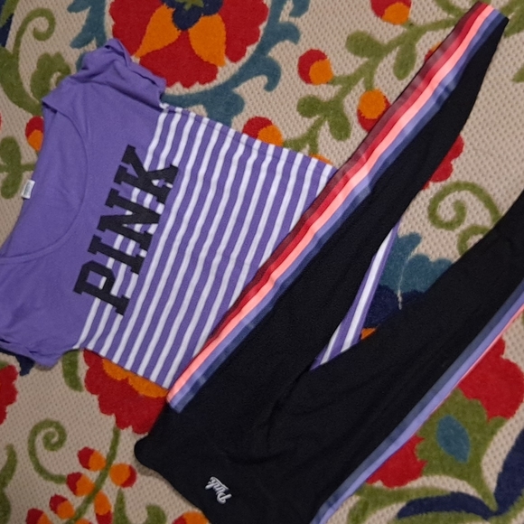 PINK Victoria's Secret Tops - Pink Victoria's Secret outfit small bottoms medium top